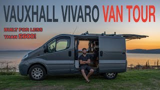 Vauxhall Vivaro VAN TOUR  Budget Van Build  Micro Stealth Camper [upl. by Vyner]