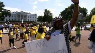 Protesters across US turn out in support of Trayvon Martin [upl. by Henebry]