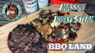 How to reverse sear a Ribeye steak on the Kamado Joe Classic ii Badass Beef Company [upl. by Monti]