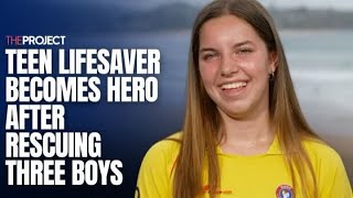 Teen Lifesaver Becomes Hero After Rescuing Three Boys [upl. by Dido]