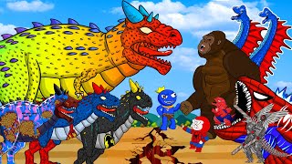 RAPTORs amp Indoraptor Utahraptor BRACHIOSAURUS x Kong Godzilla Who Will Win EVOLUTION Animation [upl. by Luapnaej]