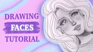 How I Draw Faces TUTORIAL \\ Easy amp Step by Step ✨ [upl. by Idnak]