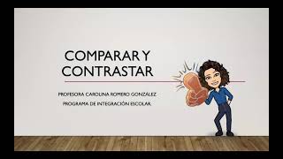 Comparar y contrastar [upl. by Laehcor]