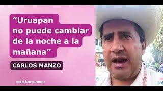 Carlos Manzo supervisa obras en Uruapan y escucha a comerciantes [upl. by Aym111]