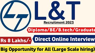 LampT Recruitment 2024  POST  1299 L and T Vacancy  L amp T Jobs  L amp T Hiring 2024  Mnc Jobs 2024 [upl. by Airan]