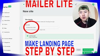 ✅ How To Create Landing Page In MailerLite 🔴 [upl. by Ferro]