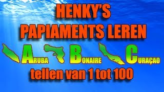 Papiaments leren  Les 02 tellen van 1 tot 100  Henkys Papiaments  Papiamentu  Papiamento [upl. by Eleumas869]