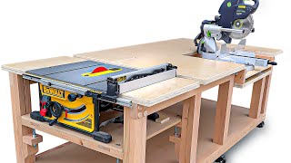 Table Saw  Miter Saw WORKBENCH Like No Other [upl. by Kamal610]