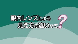 大船田園眼科 ～眼内ﾚﾝｽﾞによる見え方の違い～ TEL0467450485 [upl. by Rednaeel]