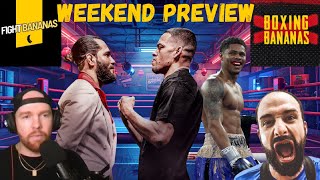 Masvidal v Diaz Shakur Stevenson Weekend Preview  BOXING BANANAS LIVE 7324 [upl. by Shanda969]