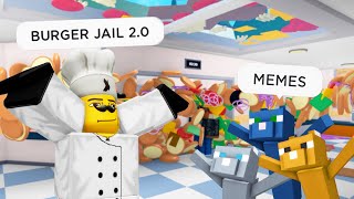 ROBLOX Cook Burgers Funny Moments Part 5 MEMES 🍔 [upl. by Peirsen]