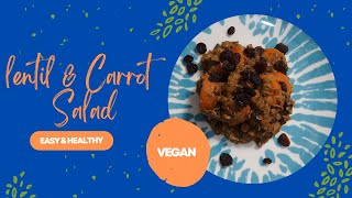 Easy Lentil amp Carrot salad and its VEGAN [upl. by Llekcir198]