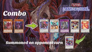 Kashtira Tomahawk combo Full Negate amp Calamity Lock Yugioh Master Duel [upl. by Rodama]