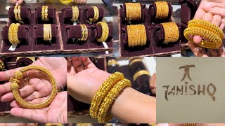 Latest 22kt gold bangle designs with weight and price  Tanishq gold bangle  Bokul ful bala design [upl. by Washington926]