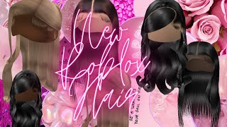 Hurry up New Roblox Hair Black aesthetic Hair [upl. by Shannon]