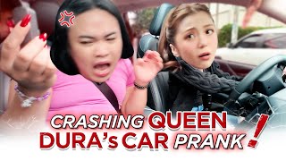 CRASHING QUEEN DURAS NEW CAR PRANK [upl. by Tiras]