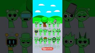 Normal Sprunki DuDiDam But They‘re All Greensprunki incrediboxsprunki viralvideo short dudidam [upl. by Aihtennek338]