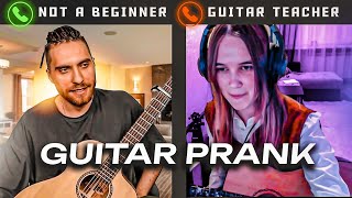 Professional GUITARIST DOESNT Pretends to be a BEGINNER to Guitar Lessons PRANK 5 [upl. by Deegan]