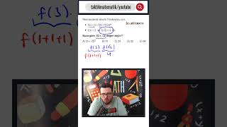 Fonksiyonlar fonksiyonlar tytmatematik matematik yks2025 taktikmatematik [upl. by Cletis]