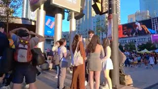 Toronto Megs TV YongeDundas square  Event of the square  Toronto Canada [upl. by Ailime593]