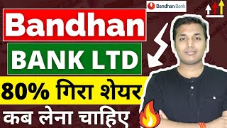 Bandhan Bank  अब क्या करें  Bandhan Bank Share Latest News  Bandhan Bank Share Analysis  Bandhan [upl. by Etnoved]