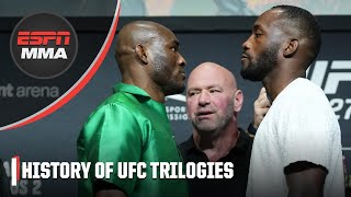 The history of trilogies in the UFC  ESPN MMA [upl. by Ellenwahs]