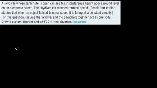 A skydiver whose parachute is open can see his instantaneous height above ground level [upl. by Chelsy]