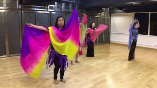 Comme Toi  Ishtar Alabina Belly dance beginners class choreography by Karen  DANZXTREME [upl. by Behl865]