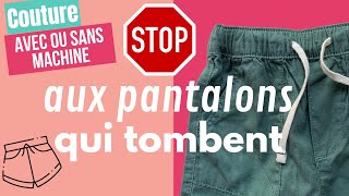 TUTO  remplacer lélastique dun pantalon avec ou sans machine à coudre [upl. by Llebanna546]