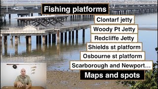 Fishing platforms and Jetties Redcliffe Maps and spots [upl. by Briggs]