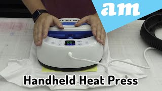 HighFrequency Portable Handheld Heat Press and Test on Heat Transfer Vinyl and Sublimation Print [upl. by Ellednahc247]