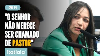 MARCO FELICIANO E ELIZIANE GAMA BATEM BOCA NA CPMI quotO SENHOR É UMA PESSOA ABJETA E MISÓGINAquot [upl. by Anovad]