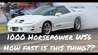 1000 Horsepower Turbo LS1 Trans Am WS6 hits the track Heres what it runs [upl. by Ahsilef]