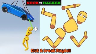 Noob vs Hacker Ragdoll Break Mobile Puzzle Game Challenging Levels Essential Tips and Tricks [upl. by Sonny]