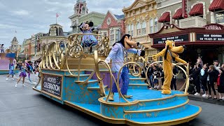 Mickey’s 50th Anniversary Celebration Cavalcade  Magic Kingdom  Disney World [upl. by Tertias]