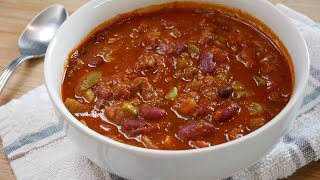 The Best Homemade Chili Recipe🔥  Easy Delicious Comfort Food [upl. by Ahseek]