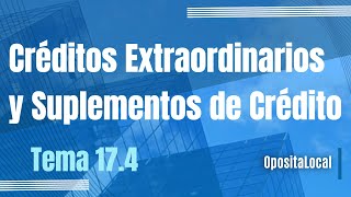 Créditos extraordinarios y suplementos de crédito [upl. by Grimbald]