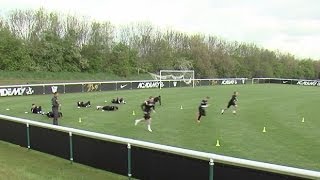 How to improve endurance and core strength  Soccer training drill  Nike Academy [upl. by Elocen]