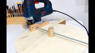 Jigsaw Circle Cutting Jig [upl. by Arihsay171]