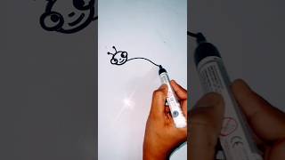 How to draw a cartoon insect howtodraw kidsdrawing shorts ​⁠PalakEducationArts [upl. by Kulda]