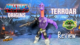 Masters of the Universe Origins TERROAR Figure Review [upl. by Braca]