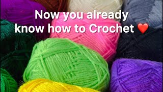 Crochet For Beginners  Learn Chain Slip Stitch Single HalfDouble Double amp Triple Crochet 🧶🪢 [upl. by Essenaj90]