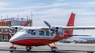 Partenavia P68 takeoff at Jandakot airport [upl. by Nur]