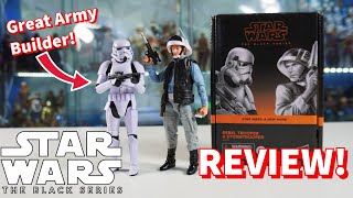 Great Army Builder Black Series Rebel Trooper amp Stormtrooper 2Pack Review [upl. by Ledah109]