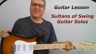 Sultans of Swing by Dire Straits Guitar Solo Lesson [upl. by Tneicniv]