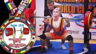 Julia Vins  World Powerlifting Championship AWPC 2016 [upl. by Aicenaj]