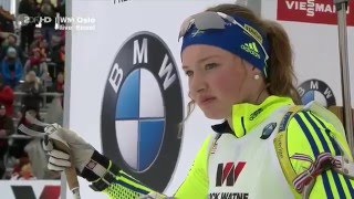 Linn Persson 15 km Individual IBU World Championships Oslo 2016 [upl. by Airdnua]