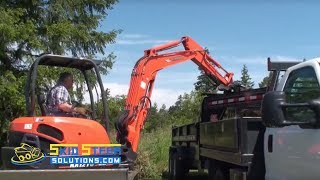 Mini Excavator Grade Blade Attachment Demo Video [upl. by Boyd]