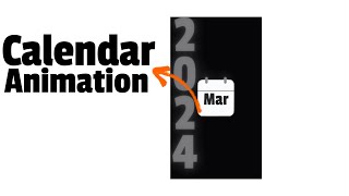 How To Make Calendar Animation [upl. by Xanthe]