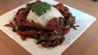 Sri Lankan Deviled Pork  RASA LANKA Int  QUICK and EASY Recipe斯里兰卡辣猪肉  PORK  SRILANKA [upl. by Lotsirk]